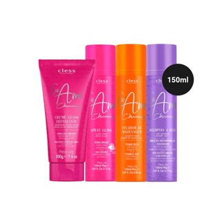 Kit Fixador + Shampoo Seco + Creme Defrizante + Spray Gloss em Oferta na Shopee