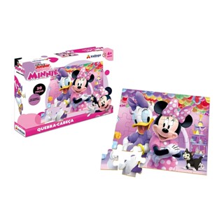 Jogo Quebra-Cabeça Infantil Minnie 30 Peças Xalingo - 18643 em Oferta na Shopee
