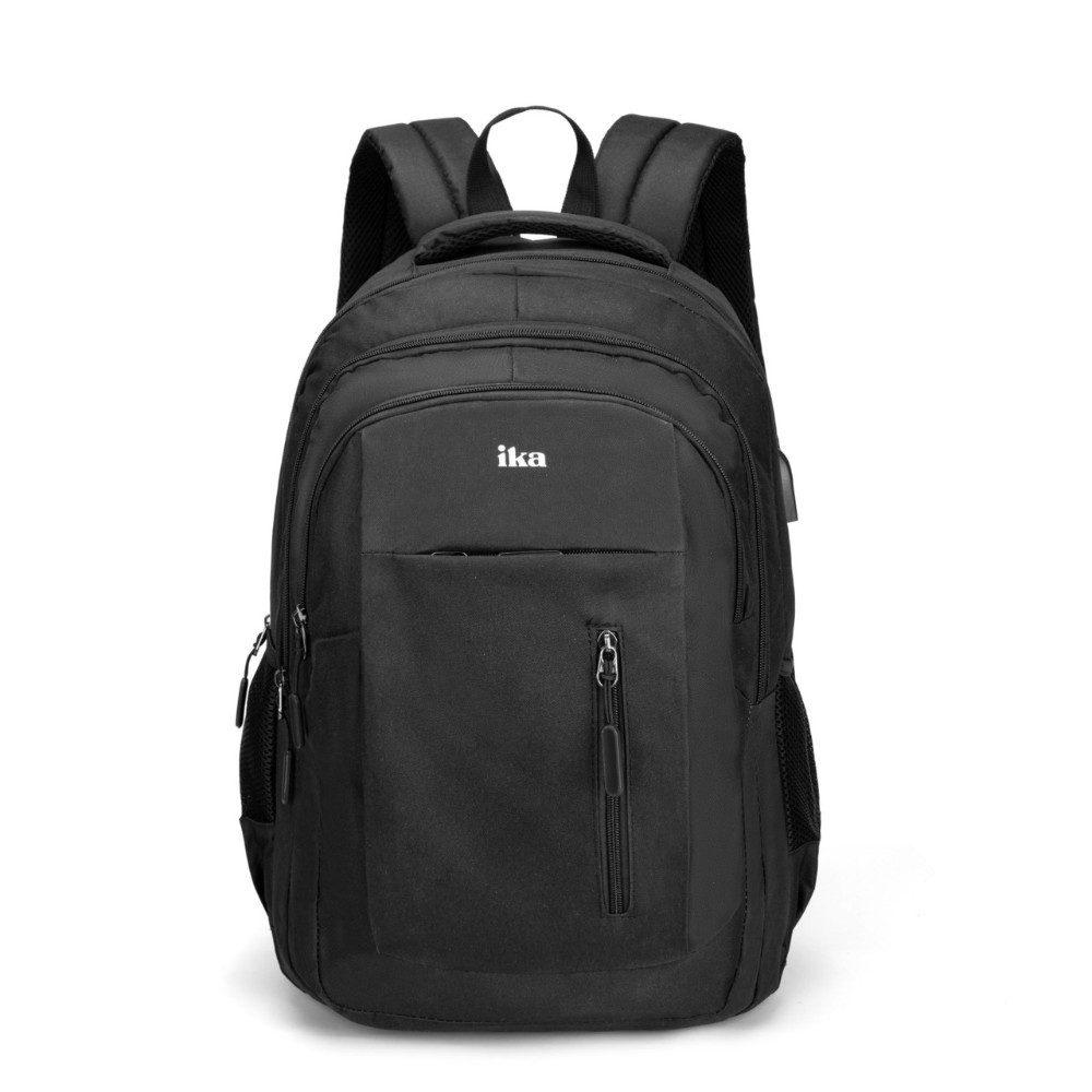 Mochila IKA Soft 15L Alça Carona p/ Mala Divisória Para Notebook Entrada USB Viagem Escola Faculdade Trabalho Casual