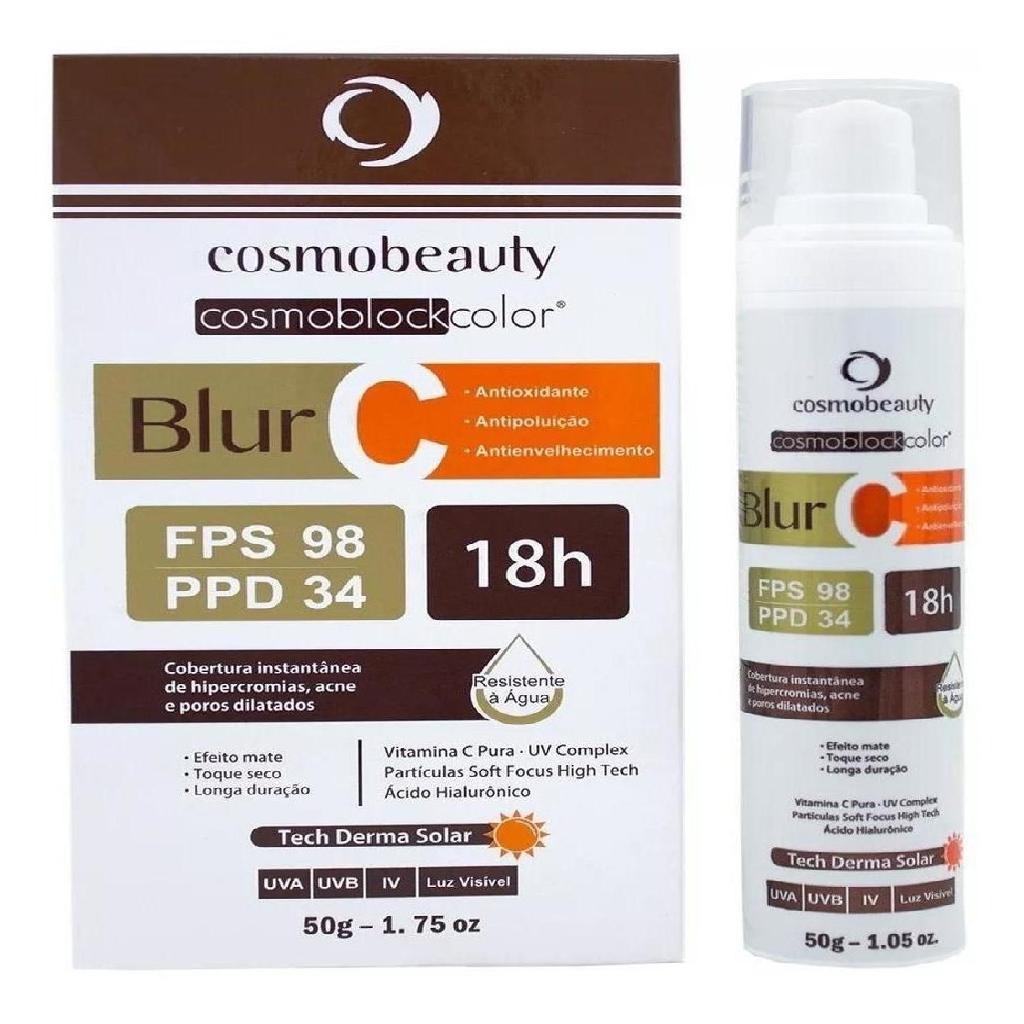 Blur C Bronze Vitamina C Fps98 Clareador Cosmobeauty 50g
