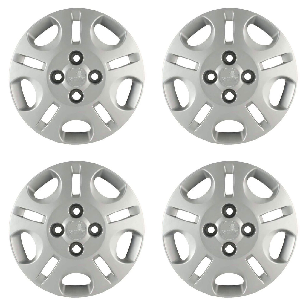 Calota Aro 13" cor Prata Modelo Uno Fire Economy 2008/10 (Jogo c/ 4 Calotas) Grid - 071CB-PTA-E