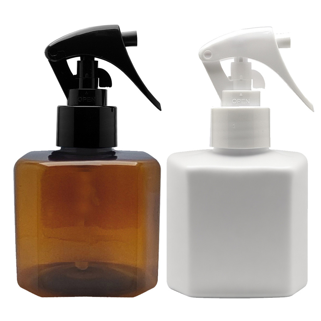 Frascos Pet 200 Ml Cubo Âmbar Branco com Mini Gatilho em Oferta na Shopee