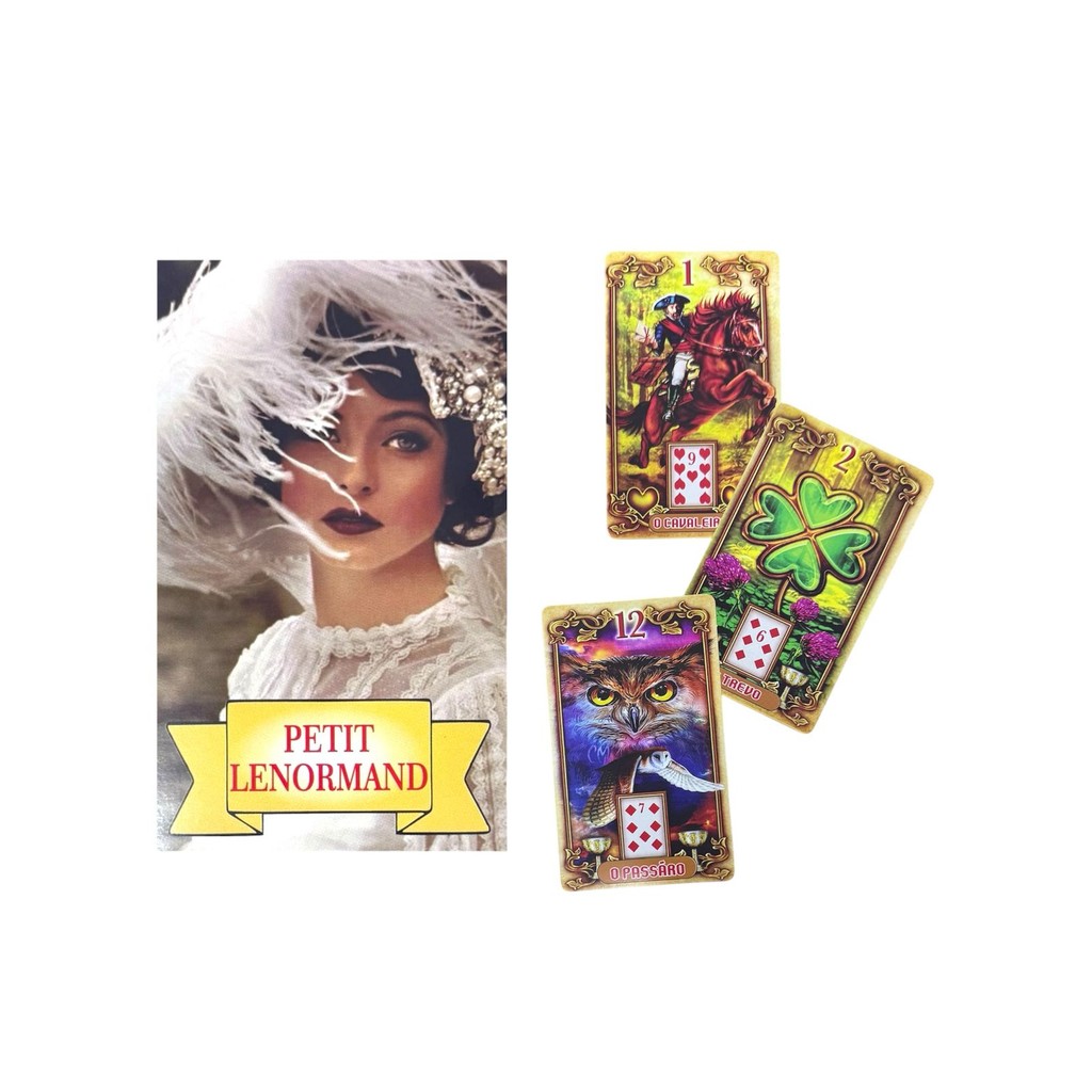 Baralho Petit Lenormand Tarot 36 Cartas E Manual em Oferta na Shopee
