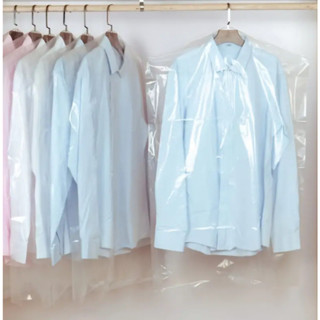 Capas Plásticas Com Furo Cabide Para Roupas Terno Saco Para Lavanderia Camarim Transparente em Oferta na Shopee