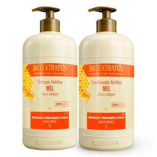 Kit Shampoo + Condicionador Bio Extratus Mel 1L em Oferta na Shopee