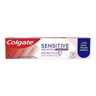 Creme Dental Colgate Sensitive Pro Alivio Imediato Gengiva 140g em Oferta na Shopee