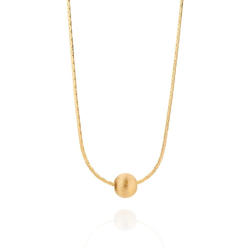 Gargantilha Diamantada Com Bola Fosca Rommanel 530408 em Oferta na Shopee