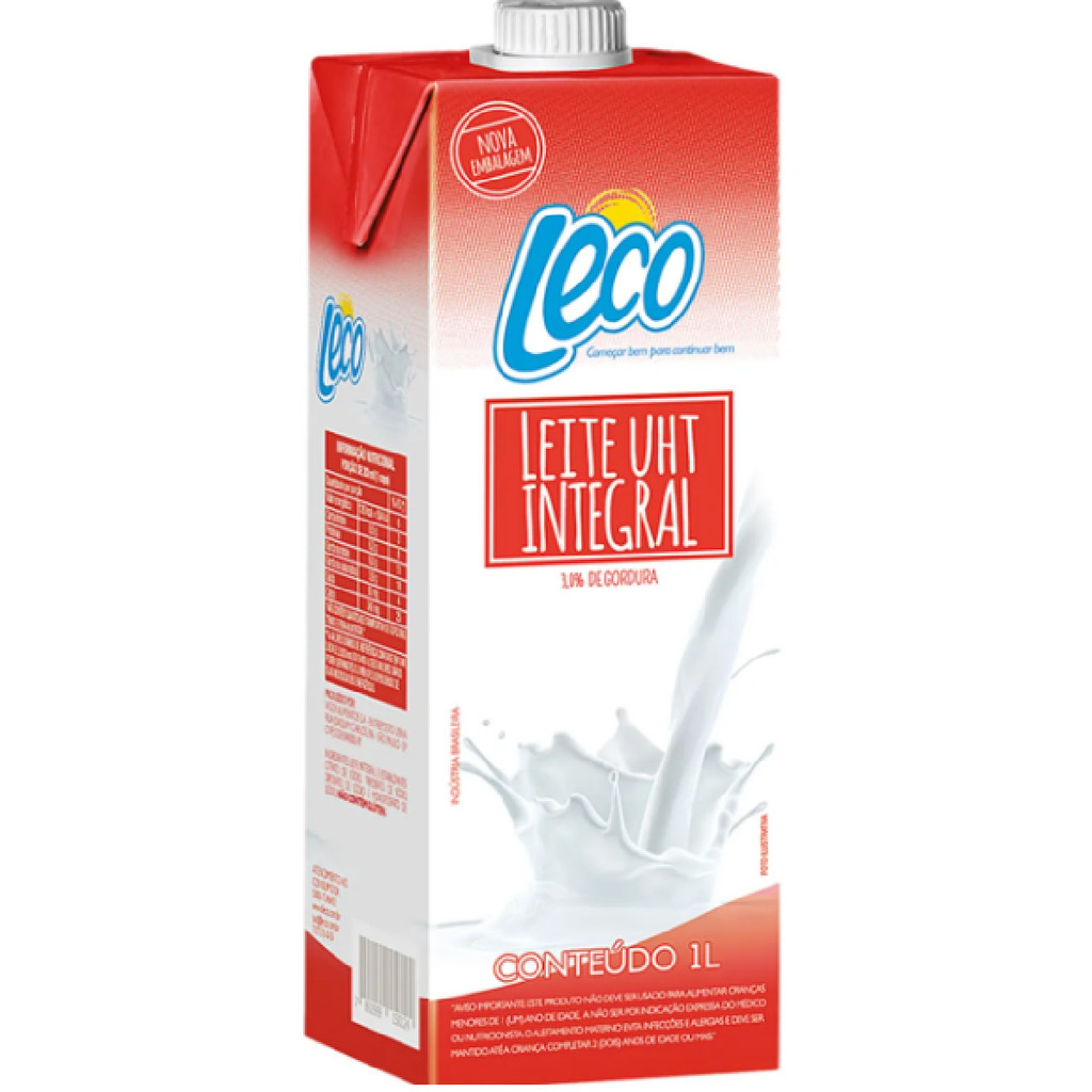 LEITE UHT LECO INTEGRAL 1-LITRO TP.