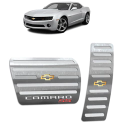 Pedaleira Camaro Ss 09/.. Automático Aço Inox - Não fura o pedal