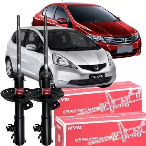 Par Amortecedor Dianteiro Kayaba City Fit 2009 A 2014 - Spare Parts and Accessories for Vehicles