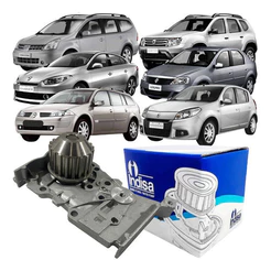 Bomba Água Indisa Renault Logan Megane Oroch Sandero Scenic