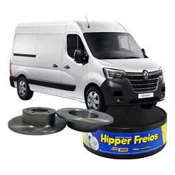 Par Disco Freio Traseiro Solido Renault Master 2.3 16v 2013 À 2022