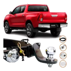 Engate Reboque Rabicho para Hilux 2005 A 2022 Removível 2100kg