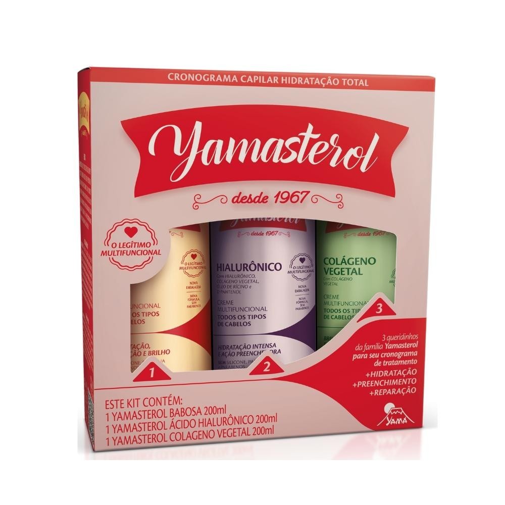 Kit Yamasterol Proteção Total Cronograma Capilar Yamá em Oferta na Shopee