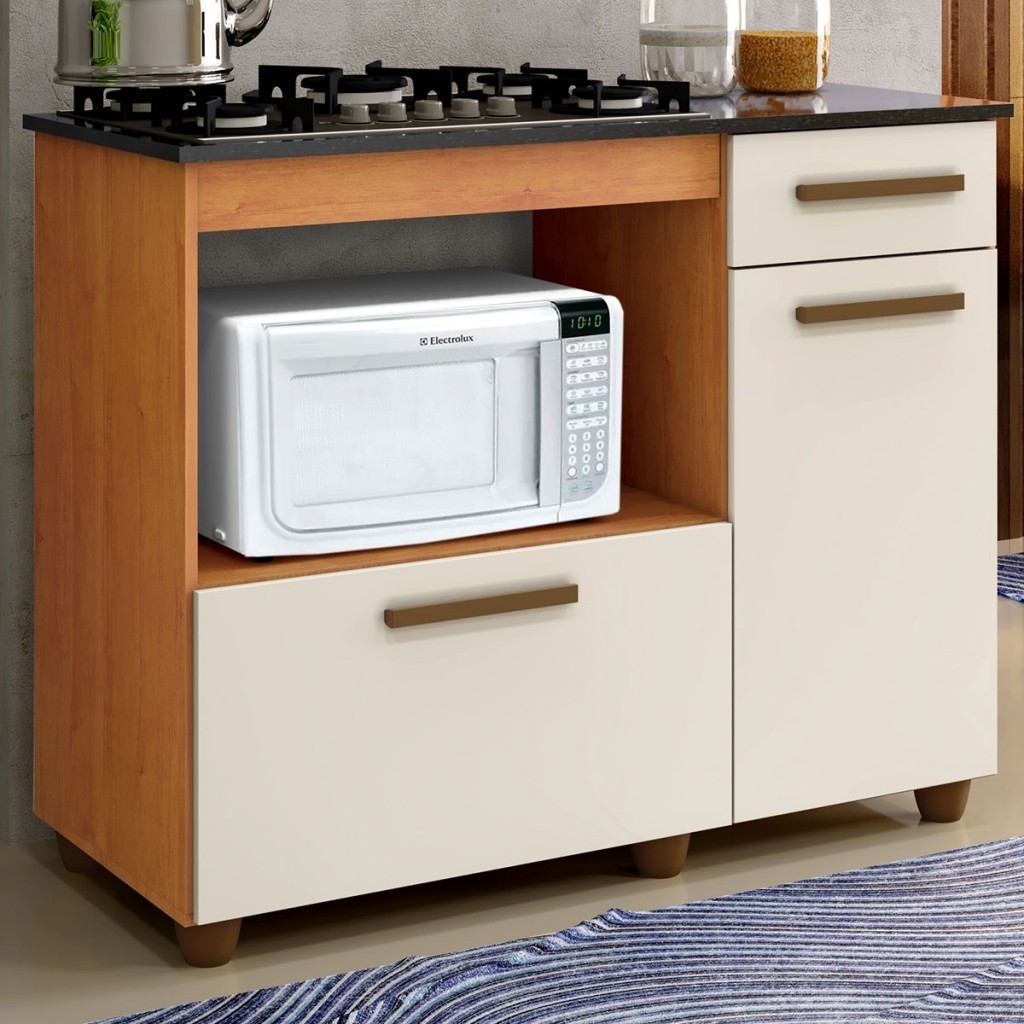 Balcão de Cozinha para Cooktop Violeta 2 Portas 1 Gaveta em Oferta na Shopee