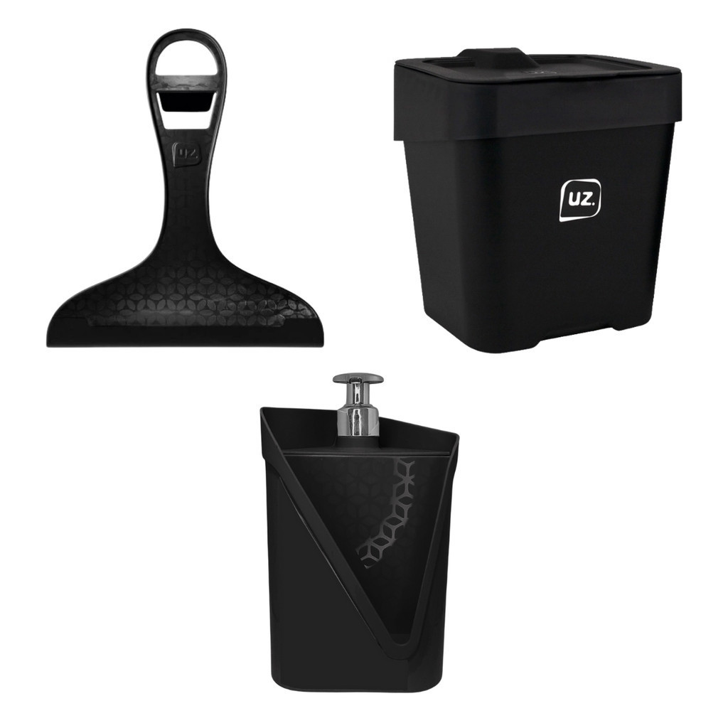 Kit De Utensílios De cozinha 3 Peças Acessórios Pia Lixinho