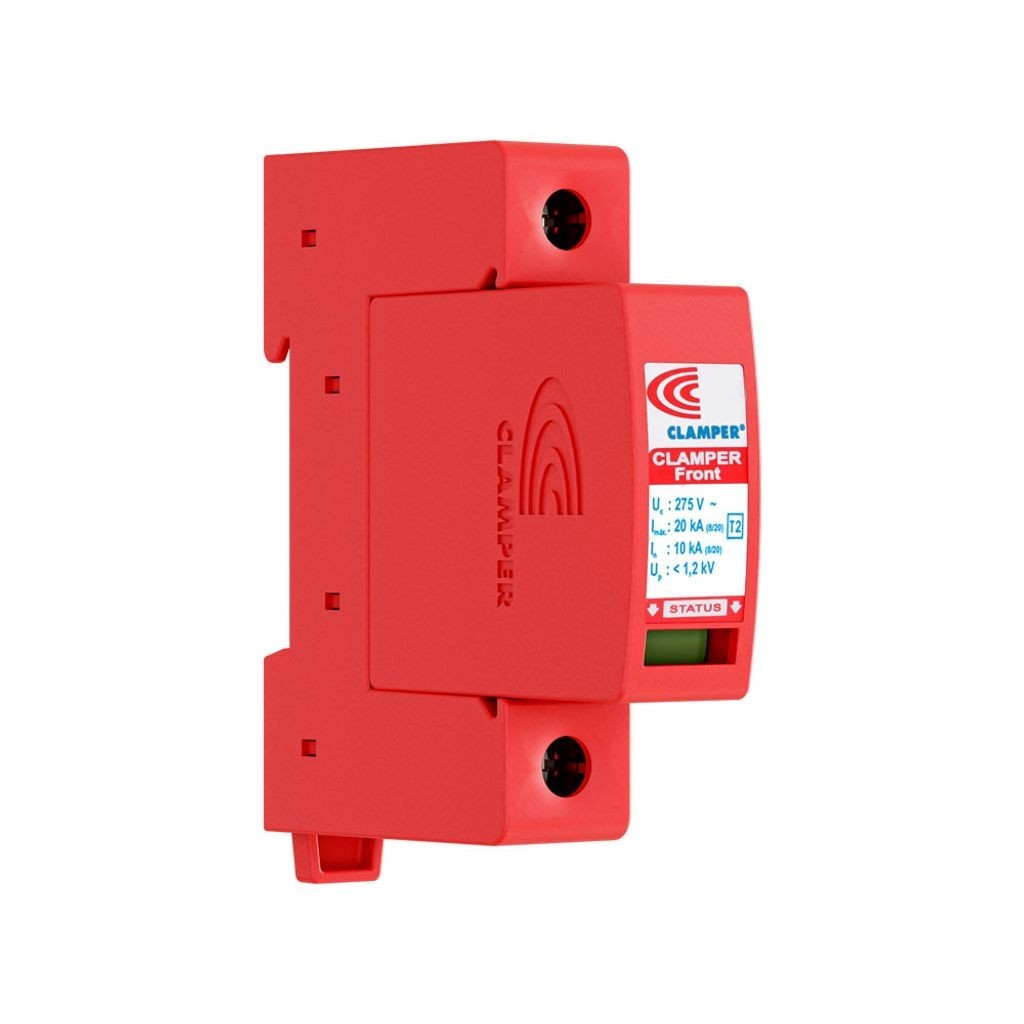 Protetor contra surtos (DPS) para quadros elétricos - CLAMPER Front V 20kA