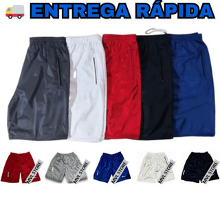 Bermuda Academia Dry Fit Masculina Símbolos Refletivo e Cordão para Regular em Oferta na Shopee