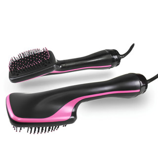 Secador de Cabelo Escova Elétrica 2 em 1 110V Escova Secadora Modeladora Alisadora Profis…