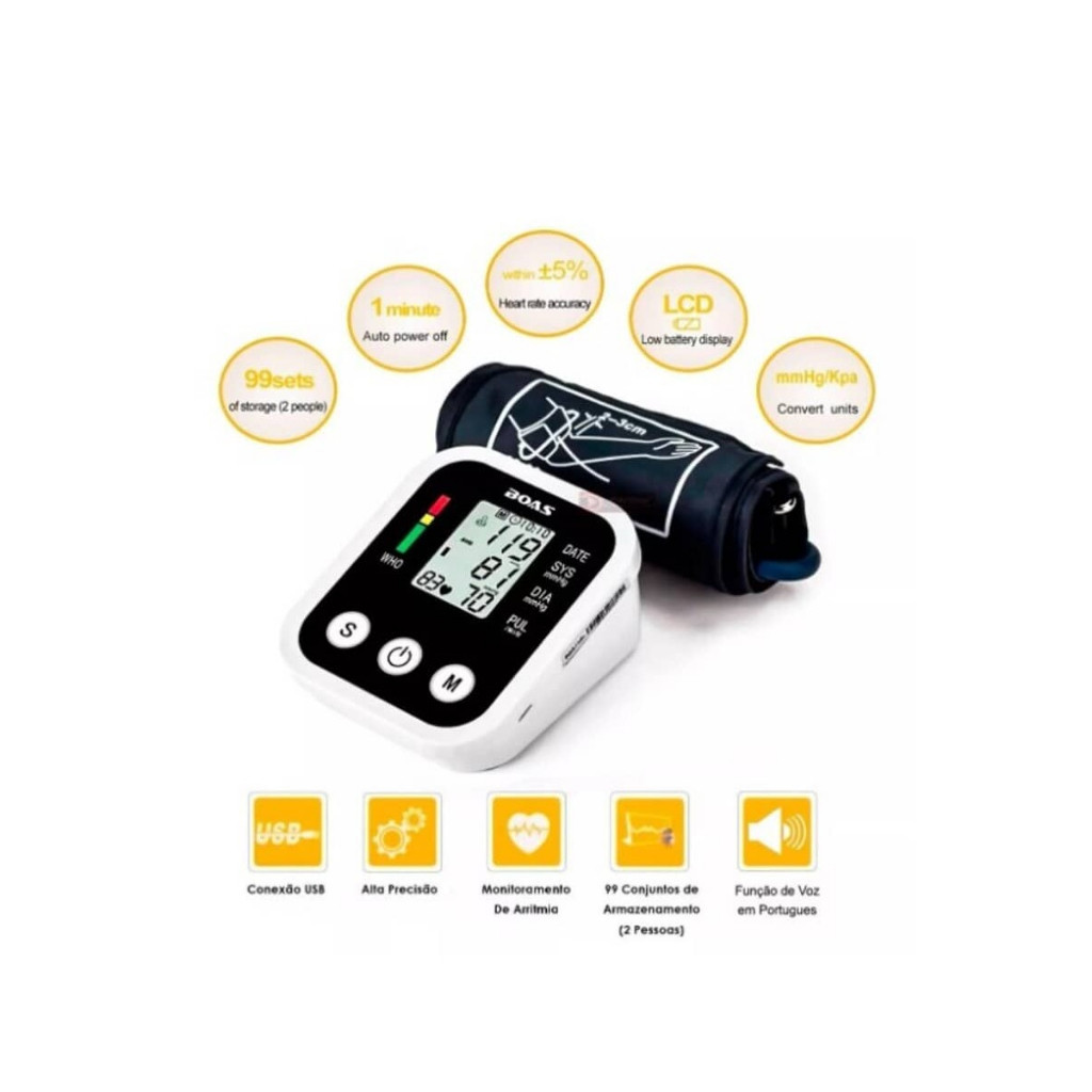 Medidor De Pressão Arterial Digital De Braço Superior