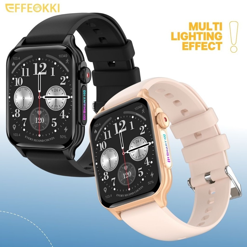 Novo Relógio Smartwatch Homem De Pulso Mulher Efeito De Luz Respiratória Original 1,96 Polegadas Ips Pressão Arterial Modo Multi-Sport