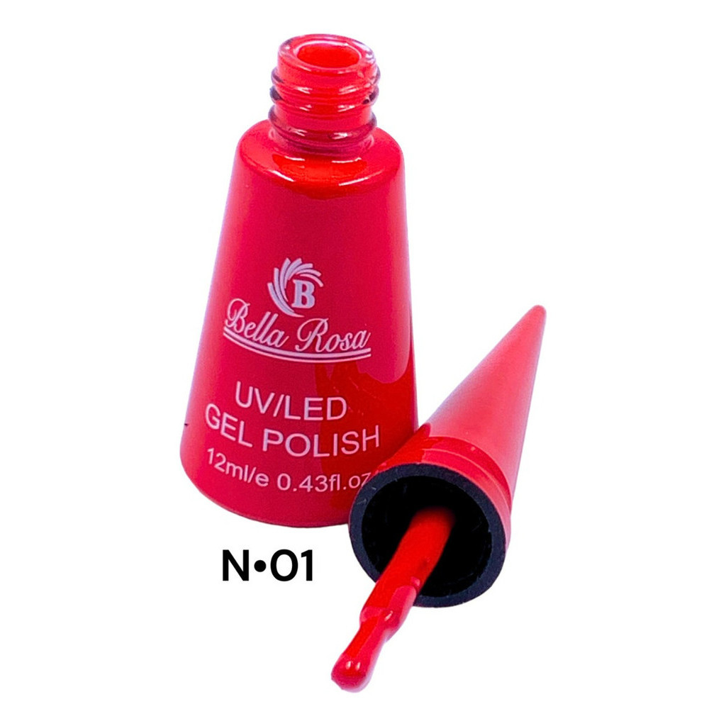 1 Esmalte Em Gel Bella Rosa 12ml Anatômico