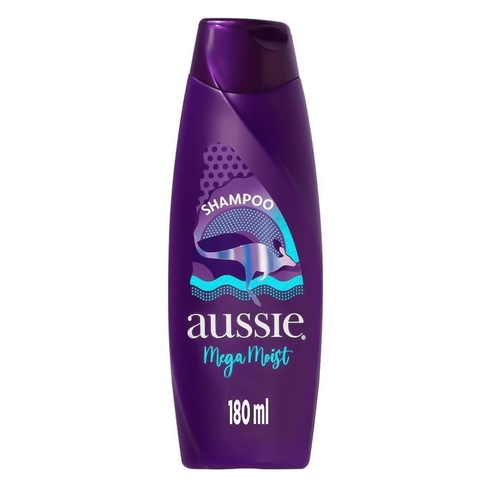 AUSSIE SHAMPOO MEGA MOIST COM 180ML em Oferta na Shopee