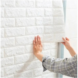 Kit 10 Placas Painel Pvc Espuma Dekor Tijolinho 3D Revestimento de Parede Adesivo 70 x 77cm em Oferta na Shopee