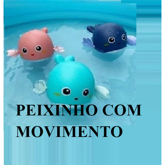 Brinquedo de Banho Baleia Flutuante – Azul ou Rosa
