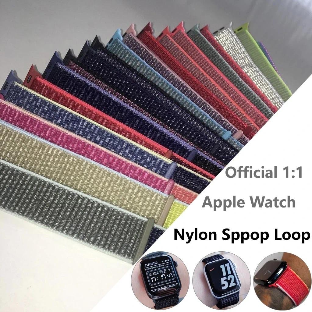 Nova Pulseira De Nylon Colorida Para Smartwatch Relógio Inteligente Apple 44mm 45mm 49mm 42mm 40mm 38mm 41mm Correa iWatch Ultra 2 Série 8 7 6 5 4 3 Se t900 kd19 pro t500 x7 t5 t55 ft50 w26
