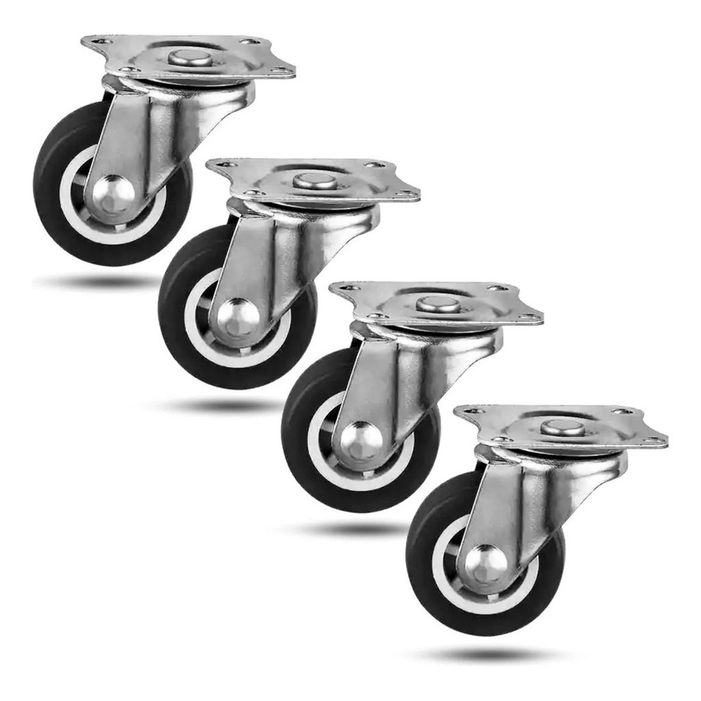 Kit 4 Rodinhas Rodízio Rodas Reforçada Moveis Carrinho em Oferta na Shopee