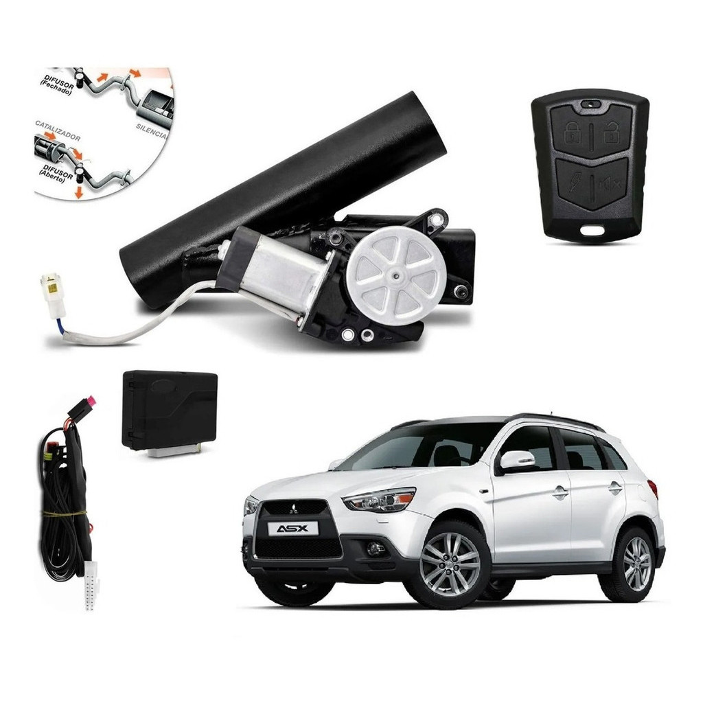 Difusor Escapamento Mitsubishi Asx Ronco Esportivo Controle
