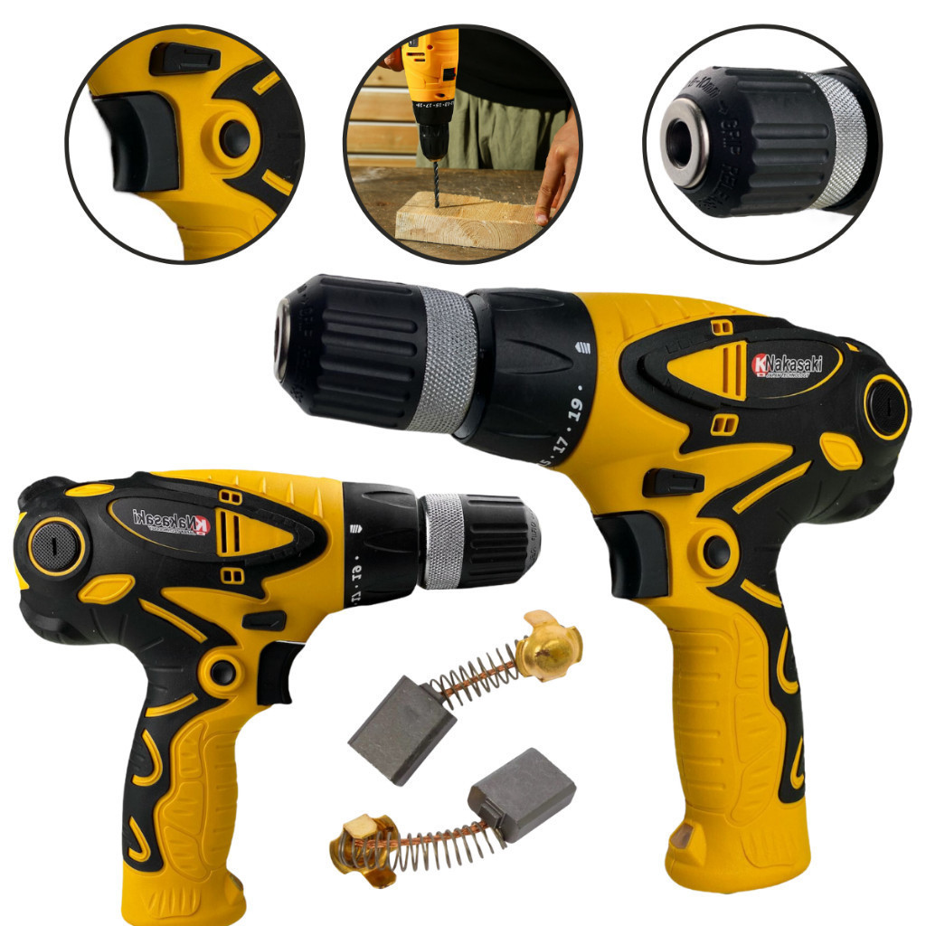 Parafusadeira Elétrica Ajuste De Torque 450w Nakasaki Furadeira Profissional Portatil