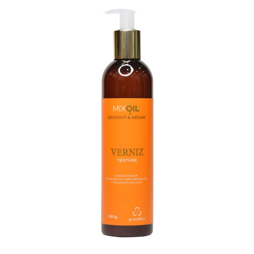 Máscara Capilar Grandha Verniz Texture Coconut Argan 280g em Oferta na Shopee