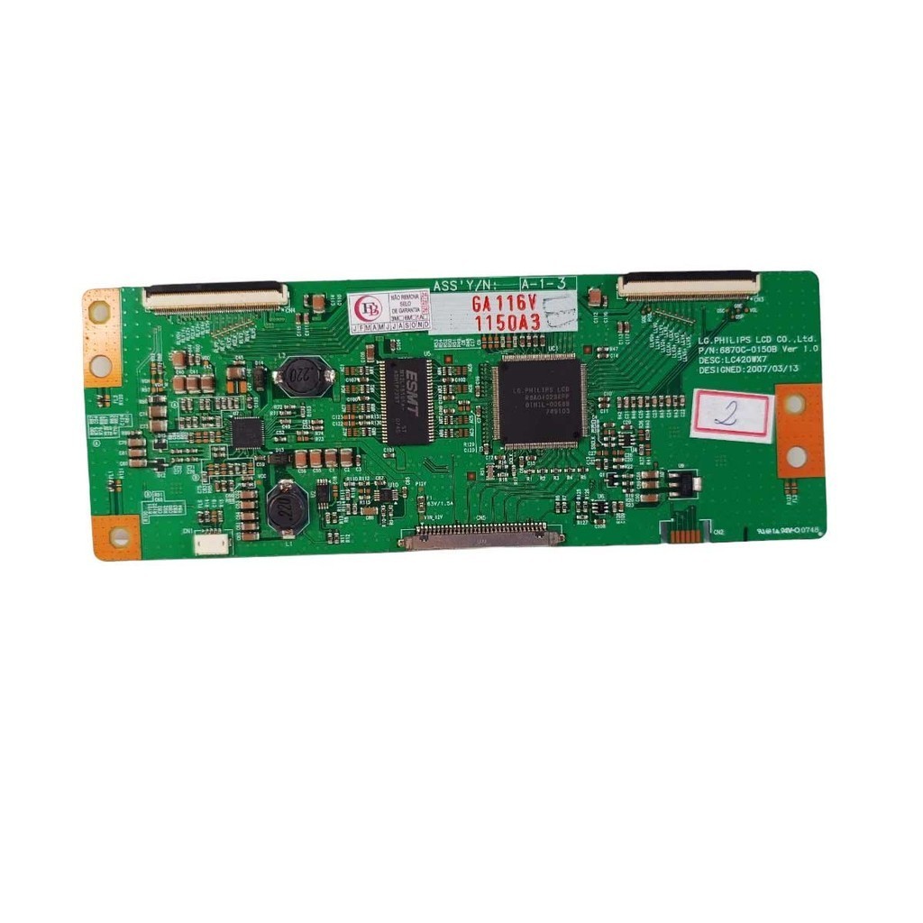 PLACA T-CON TV PHILIPS 42PFL5332 42PFL3322 42PFL7312 42PFL7342 6870C-0150B (COM CABO FLAT)