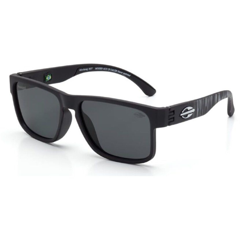 Óculos Solar Mormaii Monterey Nxt Infantil M0059aco01 Preto Fosco Lente Cinza cat1