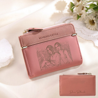 Carteira Fotográfica Personalizada Para Mulheres De Couro PU Com Zíper Multifuncional em Oferta na Shopee