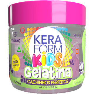 Gelatina de Melancia Keraform Kids Cachinhos Perfeitos 500g | Cabelo Cacheado | Infantil em Oferta na Shopee
