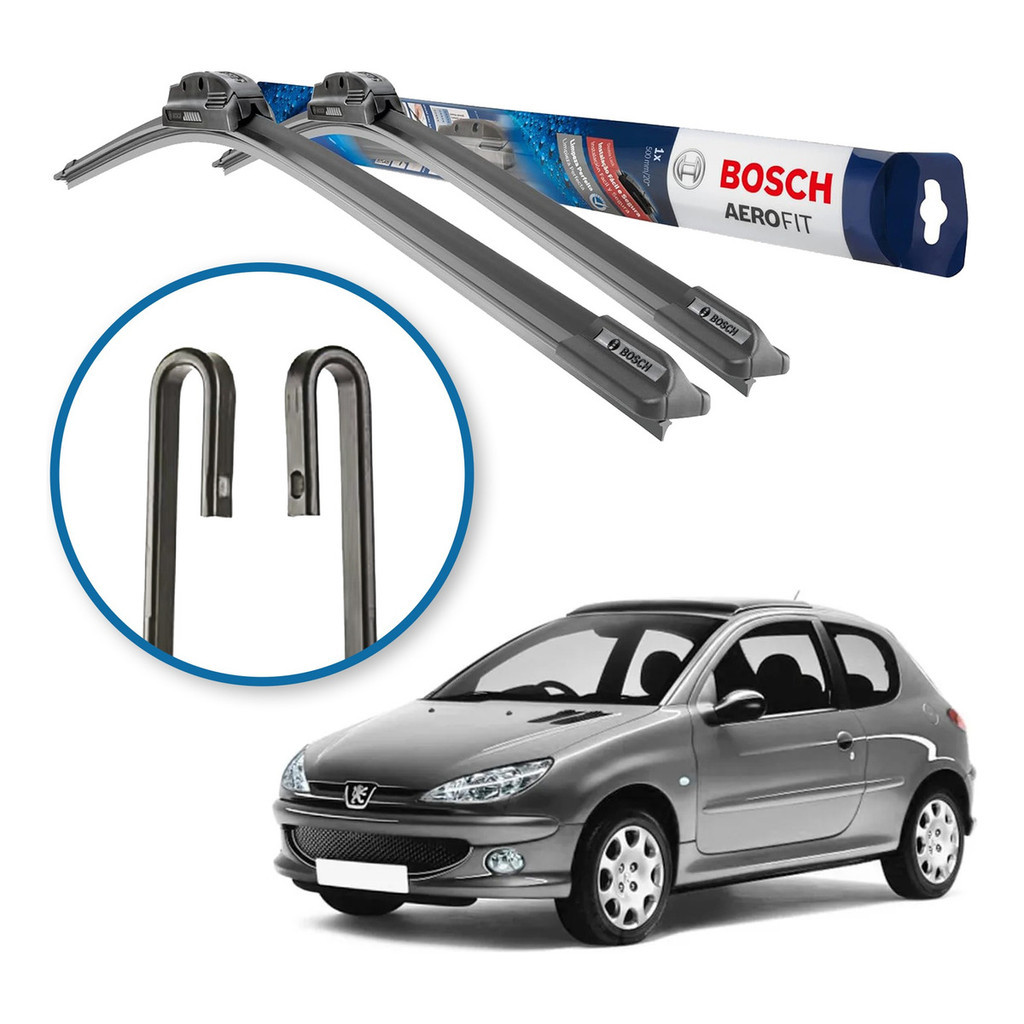 Palheta Limpador Paleta Parabrisa Bosch Peugeot 206 1998 A 2009