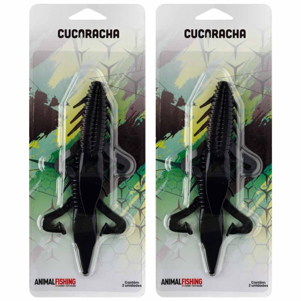 Kit Isca Soft Cucaracha Animal Fishing By Johnny Hoffmann Black