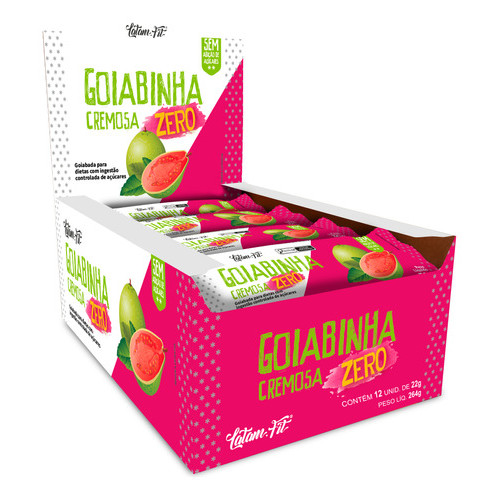 Doce Goiabada Zero Açúcar Goiabinha Cremosa Latam Fit 12 Uni - 22g em Oferta na Shopee