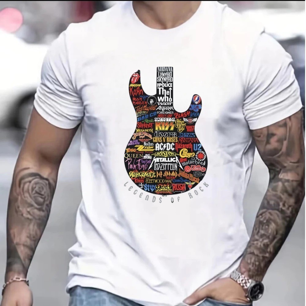 Camisa Camiseta Adulto Unissex Lendas do Rock Roll 100% Algodão Lançamento fashion em Oferta na Shopee