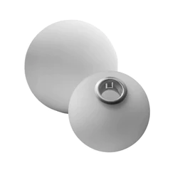 Globo De Vidro Rosca 10 cm Fosco branco Leitoso e Esfera Para Pendente luminária ou lustres de teto