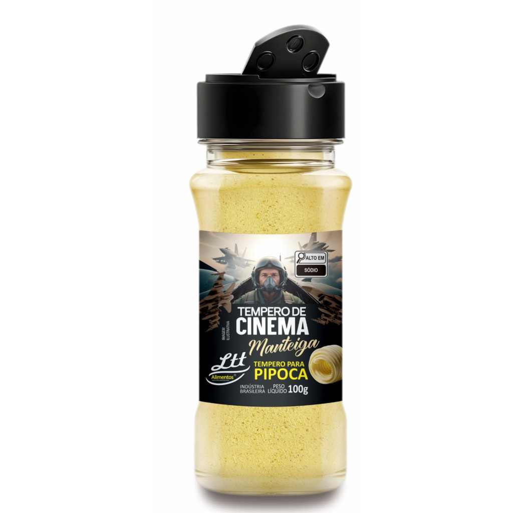 Tempero em pó para pipoca sabor manteiga 100g