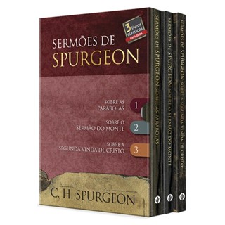 Box Sermões De Spurgeon | 3 Livros Capa Dura em Oferta na Shopee
