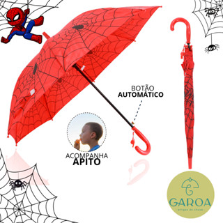 Guarda Chuva Sombrinha Infantil Estilo Homem Aranha do Marvel Com Apitoest em Oferta na Shopee