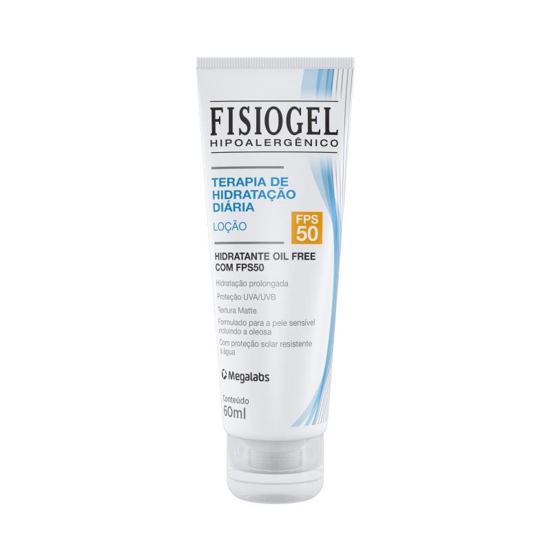 Hidratante Facial Fisiogel Terapia de Hidratação FPS50 60ml em Oferta na Shopee