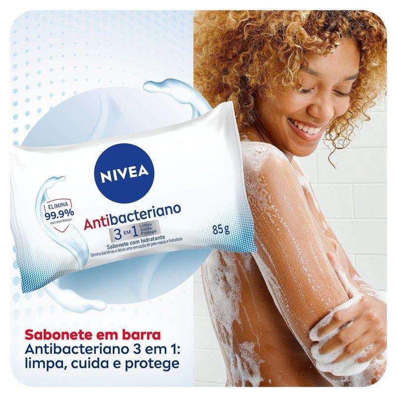 Sabonete em Barra Nivea Antibacteriano 3 em1 85g · foto 2