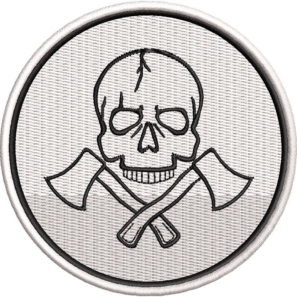 Patch Bordado Caveira Índio Motocilista Moto Clube Des75
