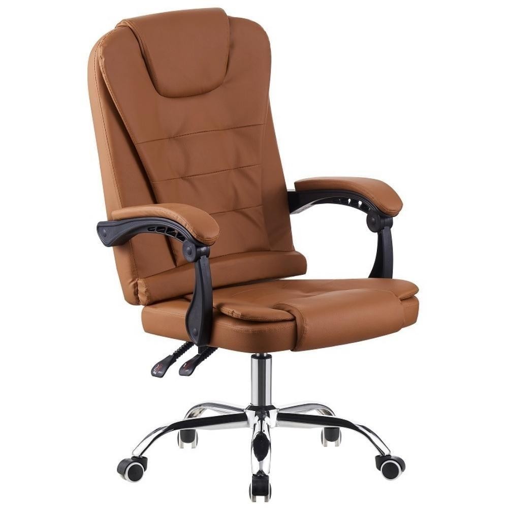 Cadeira de Escritório Presidente Base Cromada com Rodinha Fortt Marselha Marrom - CPF03-M


 em Oferta na Shopee